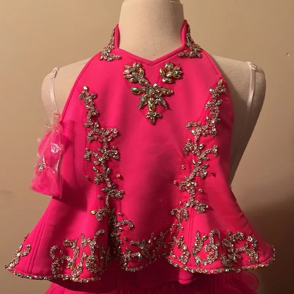 Glamorous formal 2 piece formal attire